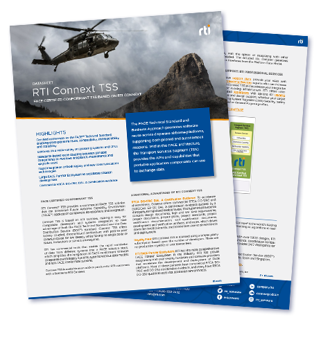 RTI Connext TSS Datasheet