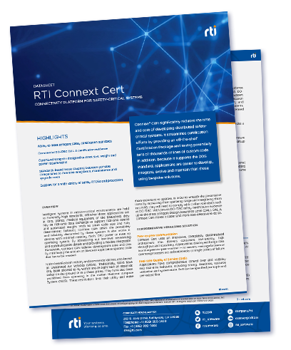 Connext Cert Datasheet