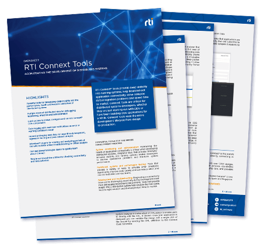 RTI Connext Tools Datasheet