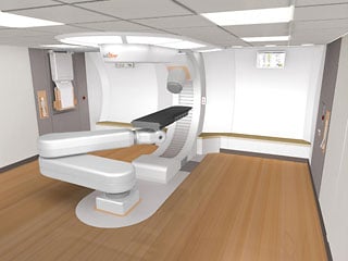 Rendering of the inside of the Monarch250 treatment room