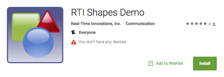 RTI Shapes Demo for Android is now Available!